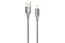 کابل شارژ پرودو Porodo LED Light PD-CBL0027 Type-C to Type-C+Lightning 1.2m رنگ خاکستری