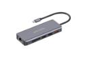 هاب USB هاب USB-C پرودو 9 پورت مدل Porodo PD-91CHB-GY از نمای جانبی