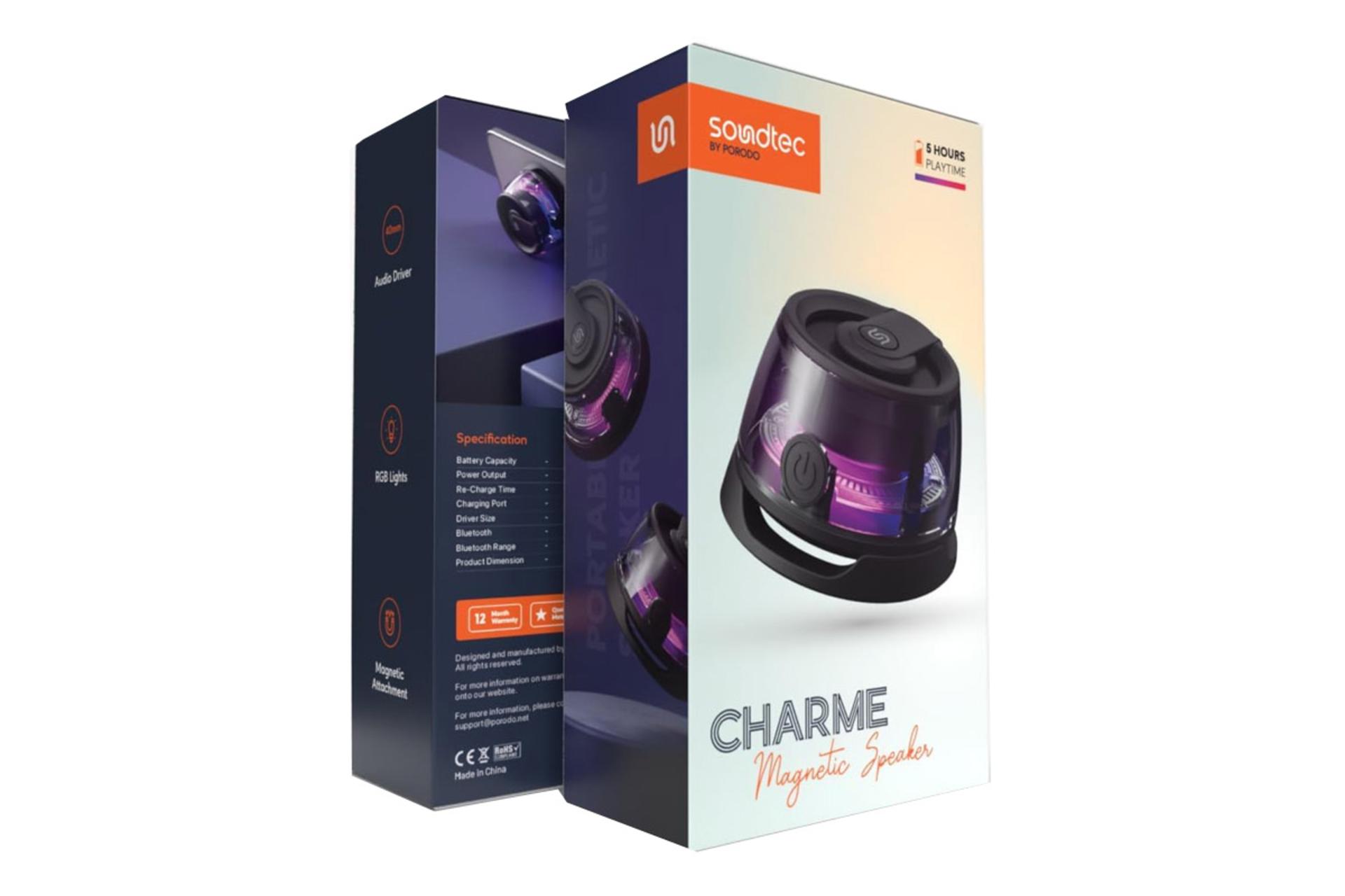 جعبه اسپیکر پرودو Soundtec Charme Magnetic Speaker