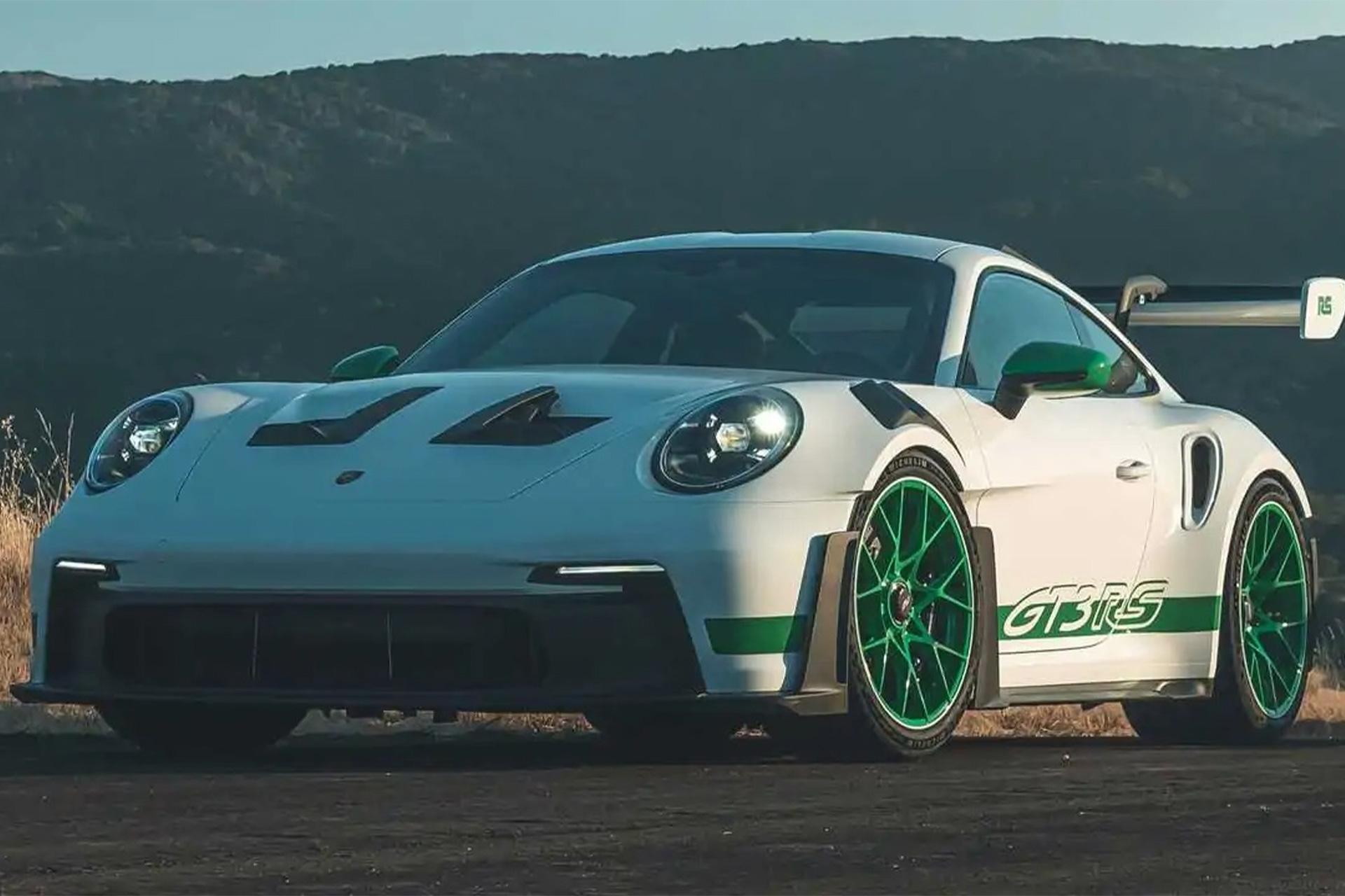 نمای سه‌چهارم جلو پورشه 911 GT3 RS