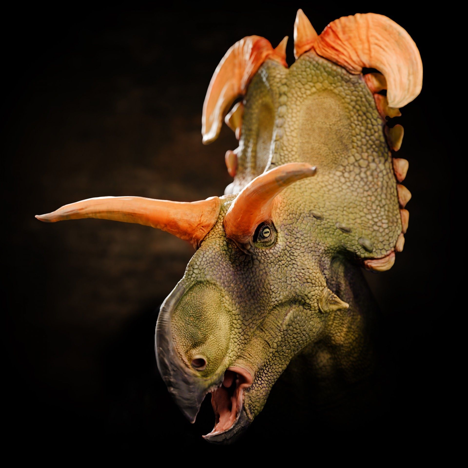 بازسازی پرتره Lokiceratops