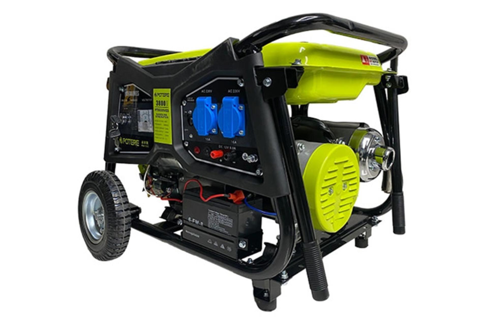 موتور برق پوتر POTERE PT8000VES نمای جلو و جانبی