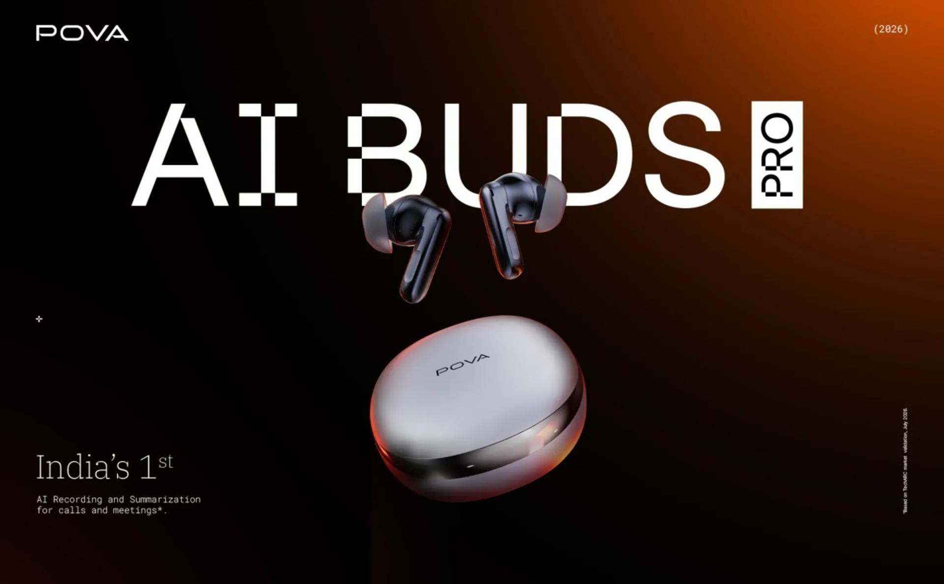 هدفون ایرباد Pova AI Buds Pro (Pova AI Buds Pro) همراه با کیس شارژ