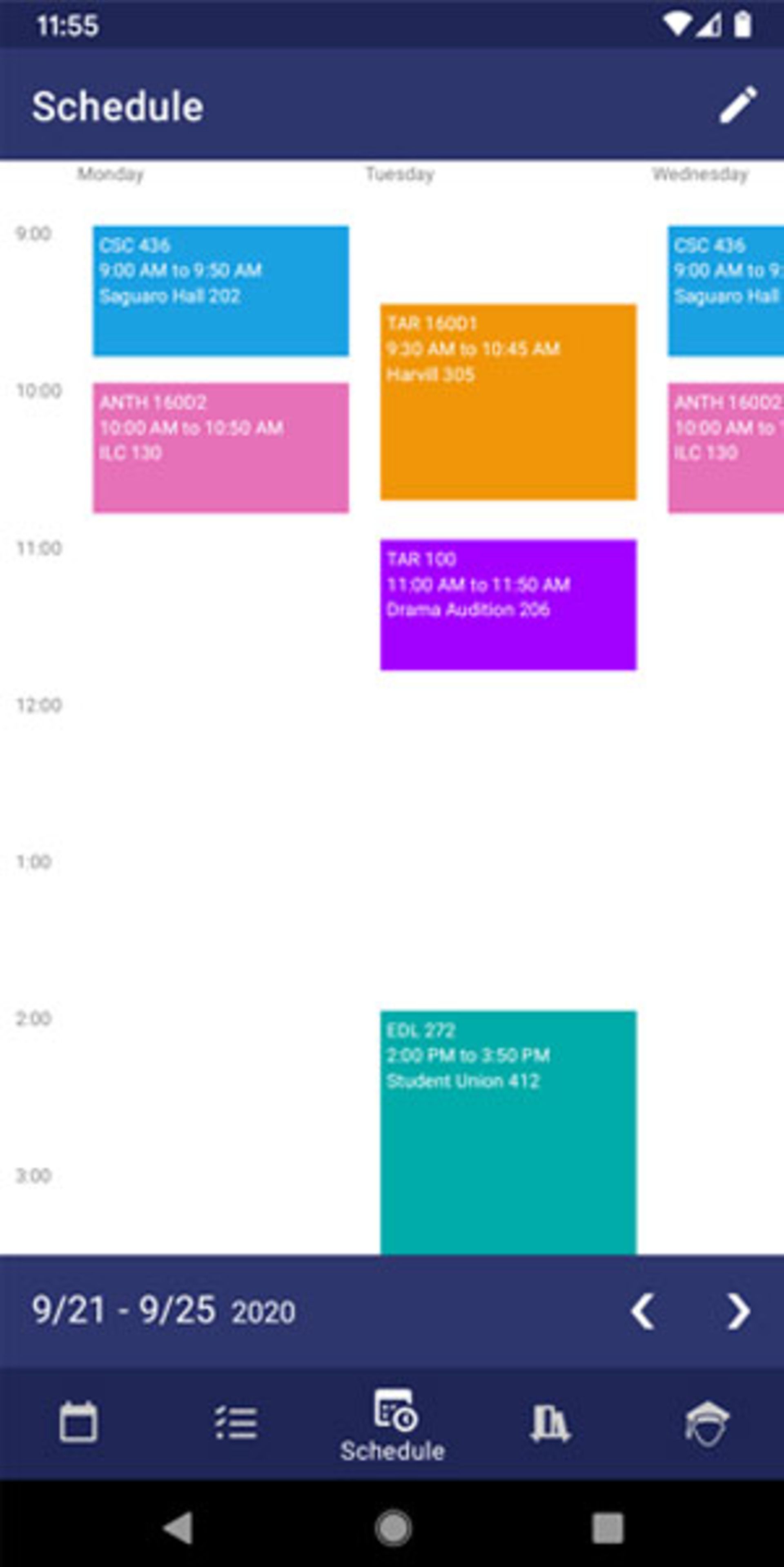 محیط برنامه‌ی Power Planner