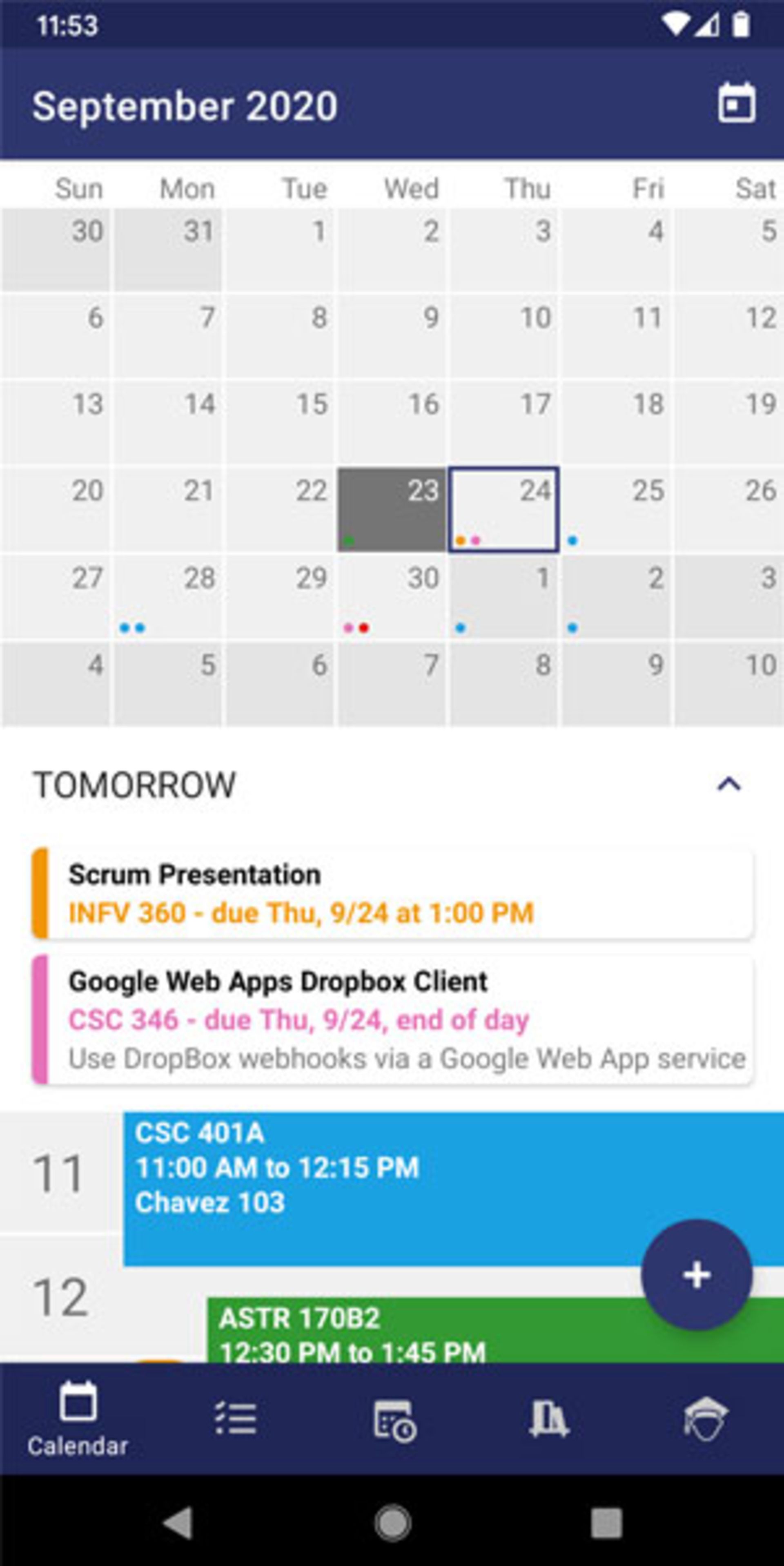 محیط برنامه‌ی Power Planner