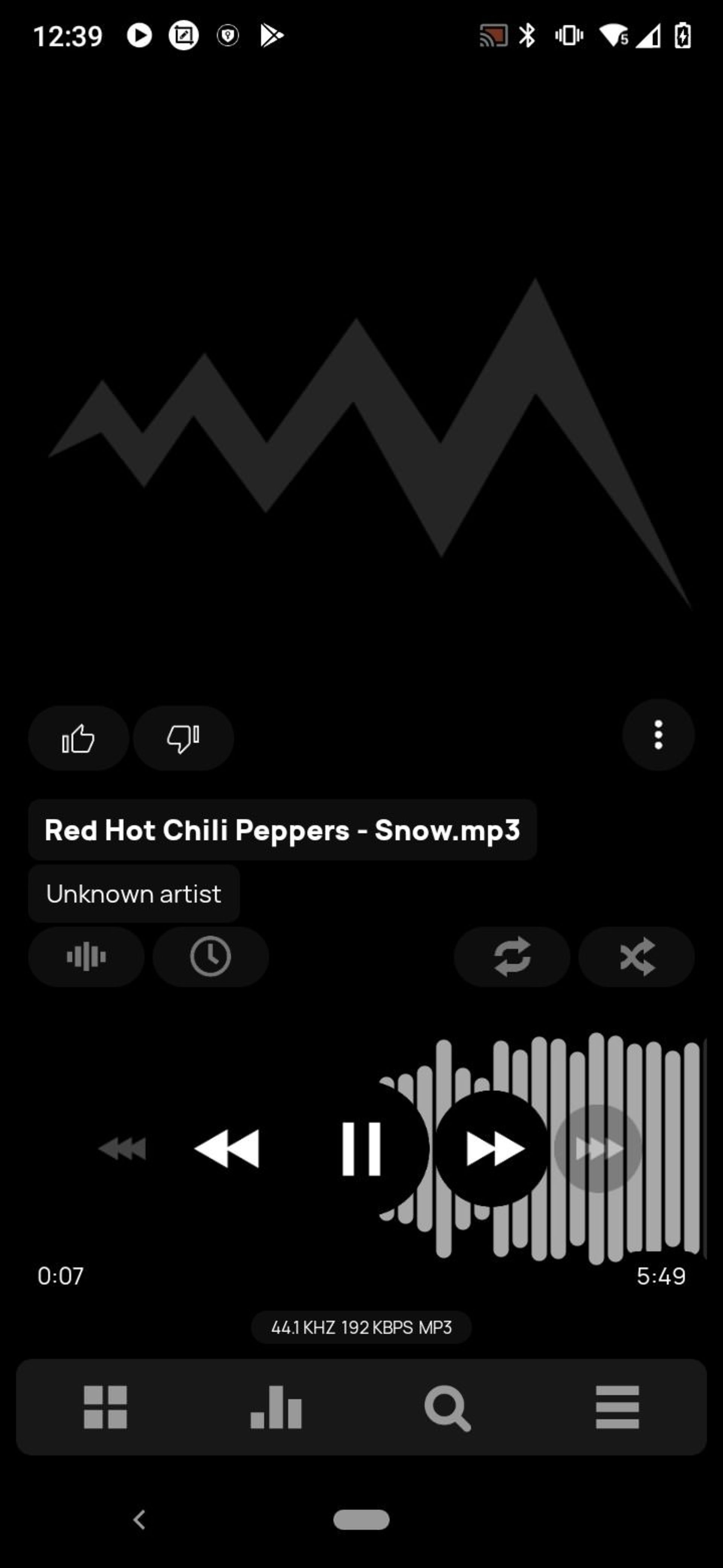 تغییر افکت موزیک پلیر Poweramp
