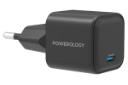 ابعاد و اندازه شارژر پاورولوجی 35W Single Port Type-C GaN