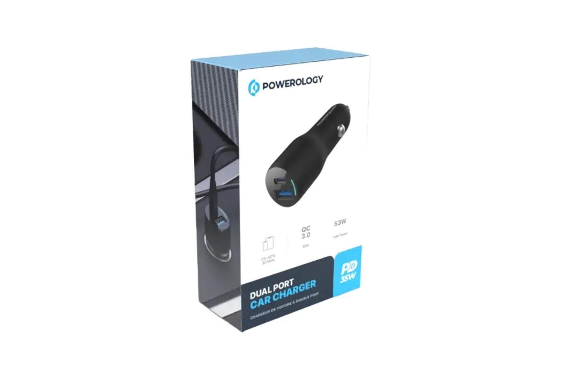 جعبه شارژر پاورولوجی Powerology Dual Port PCCSR012 35W