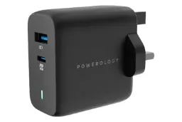 شارژر پاورولوجی Powerology Dual Port Ultra-Quick PWCUQC004
