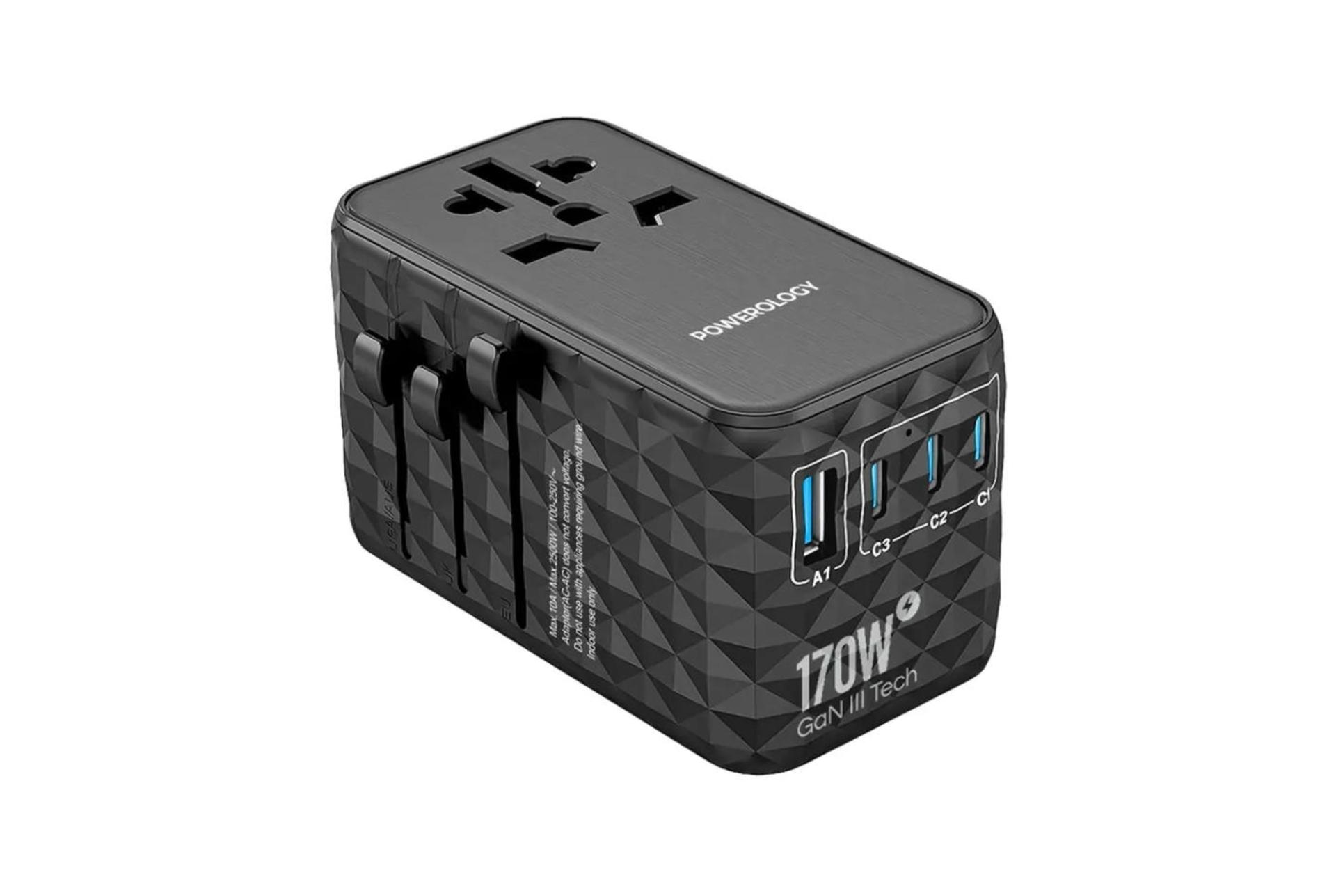 اتصالات شارژر پاورولوجی Powerology GaN 170W Universal PWCUQC042
