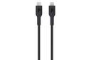 کابل شارژ USB پاورولوجی Type-C به Lightning مدل PWCTL2M با طول 2 متر مشکی