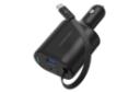 شارژر پاورولوجی Powerology Type-C Retractable Car Charger 103W