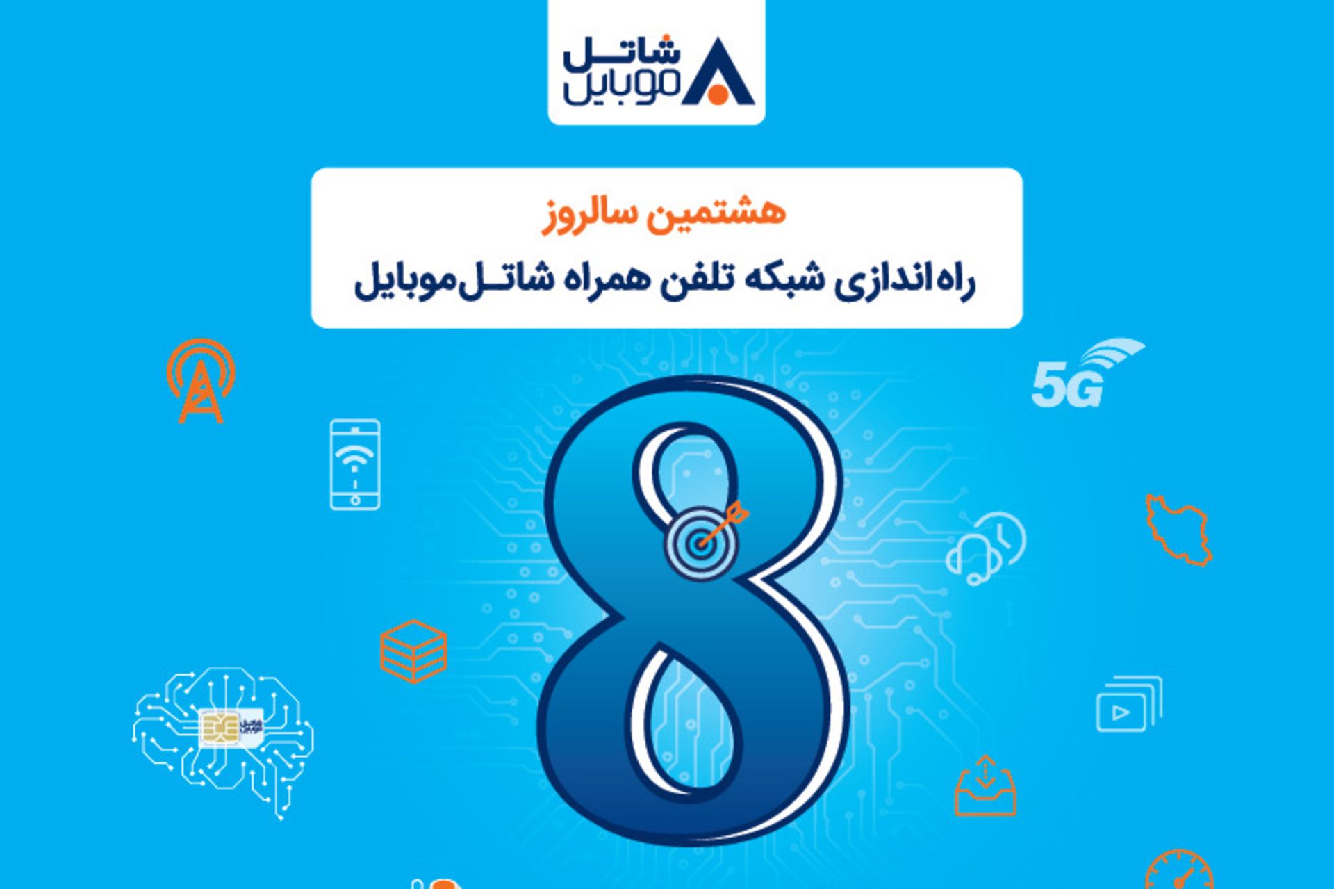 هدیه هشت سالگی شاتل موبایل