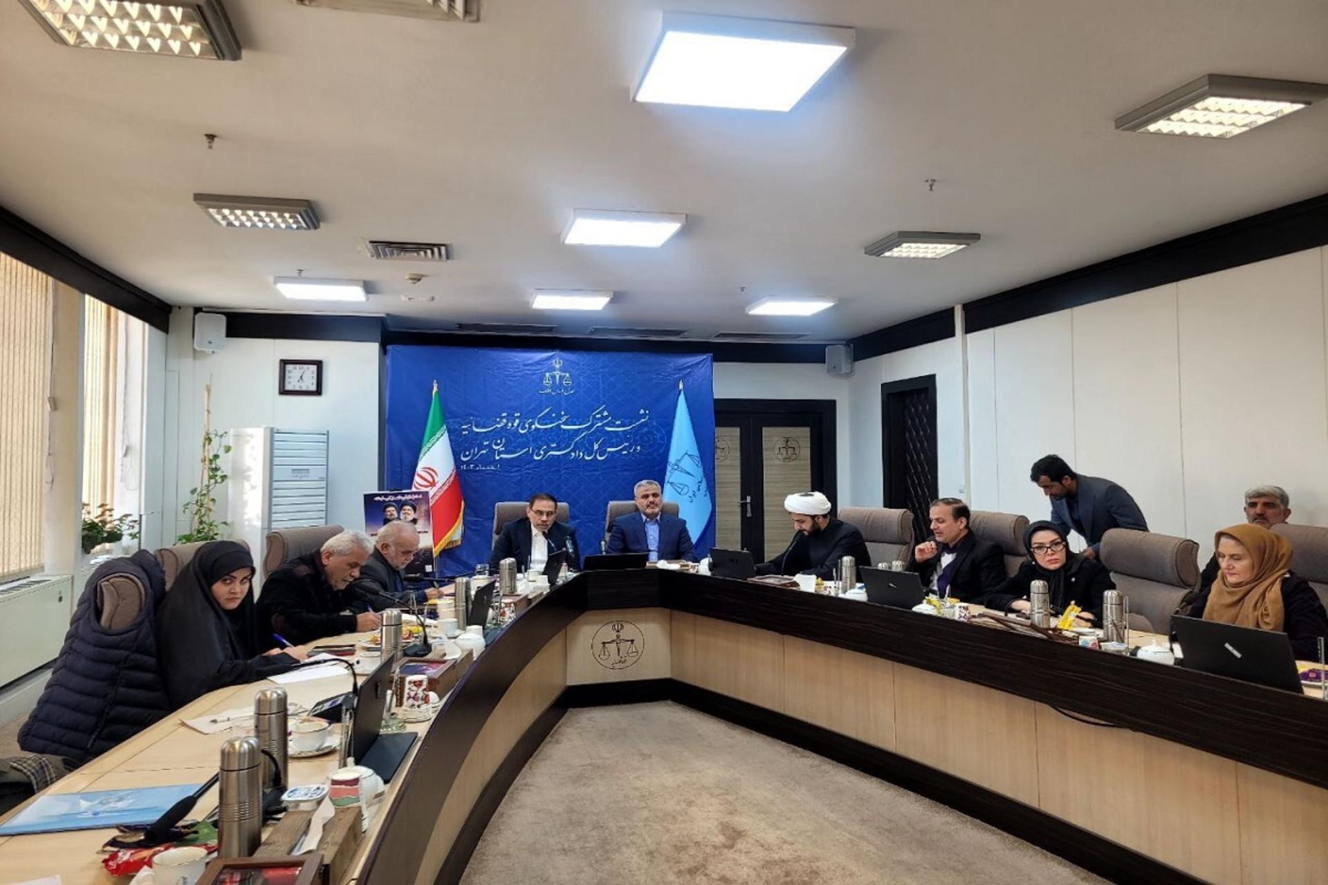 نشست خبری مشترک سخنگوی قوه قضائیه و رئیس کل دادگستری