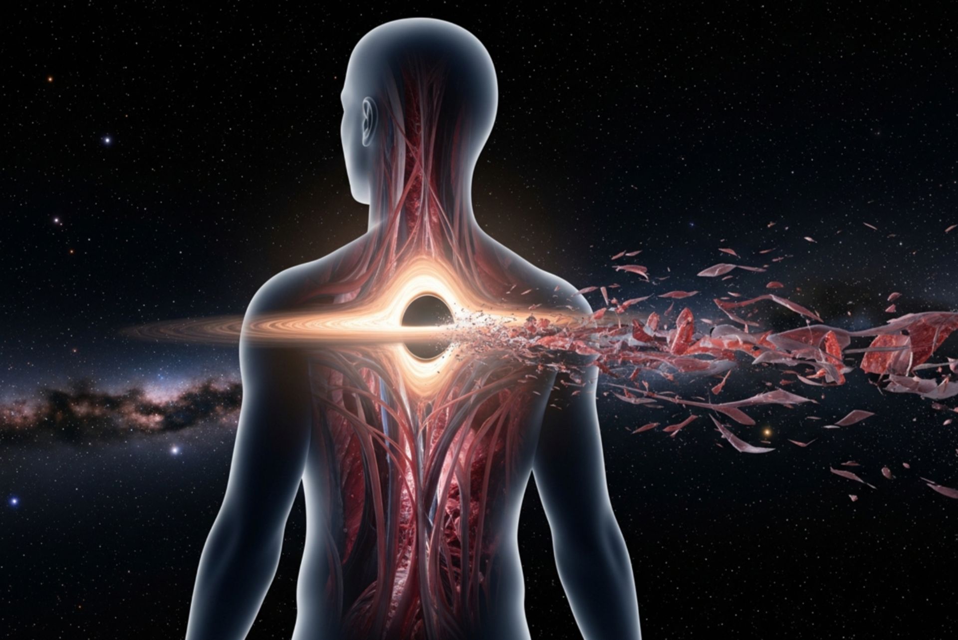 عبور سیاه‌چاله نخستین از بدن انسان در فضا