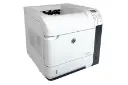 پرینتر اچ پی HP LaserJet P4515n نمای جلو و چپ رنگ سفید