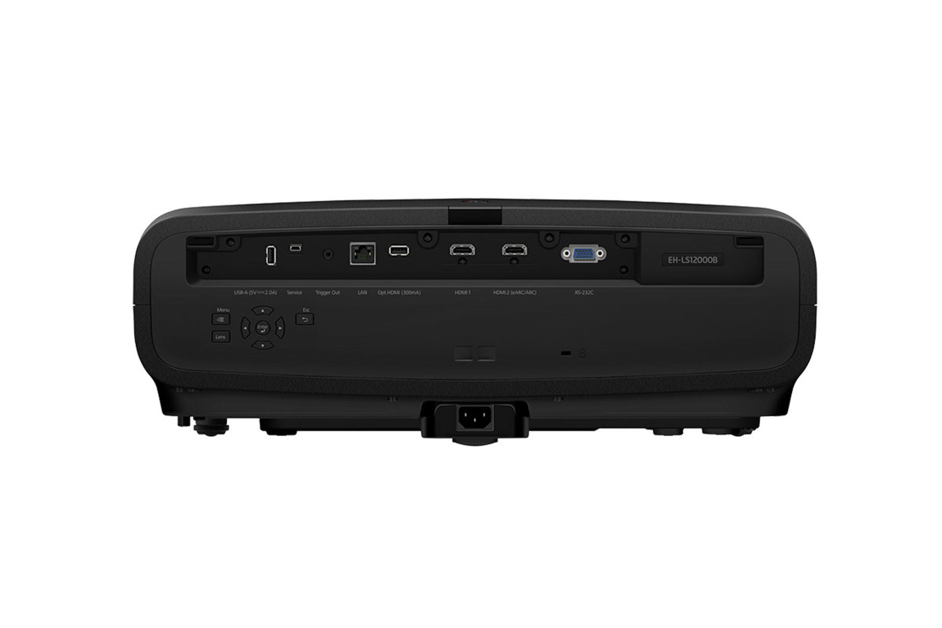 ویدیو پروژکتور اپسون Epson EH-LS12000B نمای پشت و درگاه ها