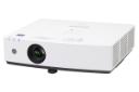 ویدیو پروژکتور پاناسونیک Panasonic PT-LMX420 نمای جلو و راست رنگ سفید