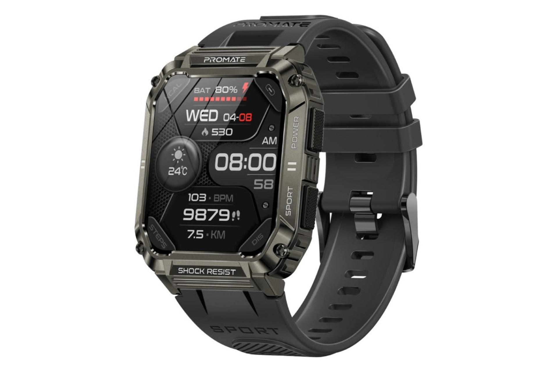 ساعت هوشمند پرومیت Promate XWatch-S19 مشکی