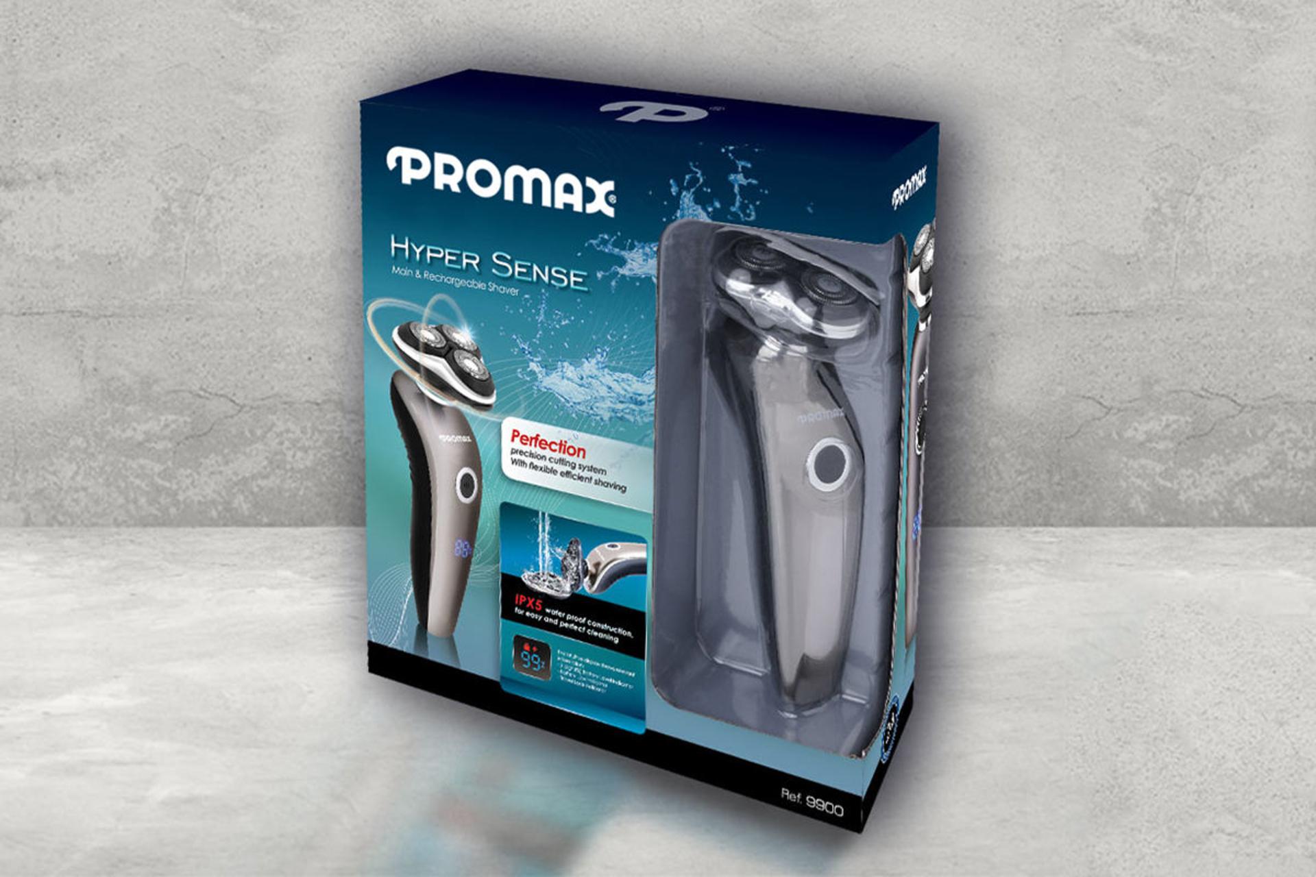 ماشین اصلاح و ریش تراش پرومکس Promax 9900 جعبه و بسته بندی