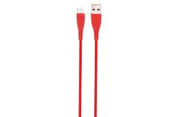 کابل شارژ USB پرو وان Type-A به Micro-USB مدل PCC170 با طول 1 متر قرمز