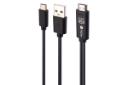 کانکتورهای کابل HDMI پرو وان Type-C به HDMI مدل PCH77 با طول 1.8 متر