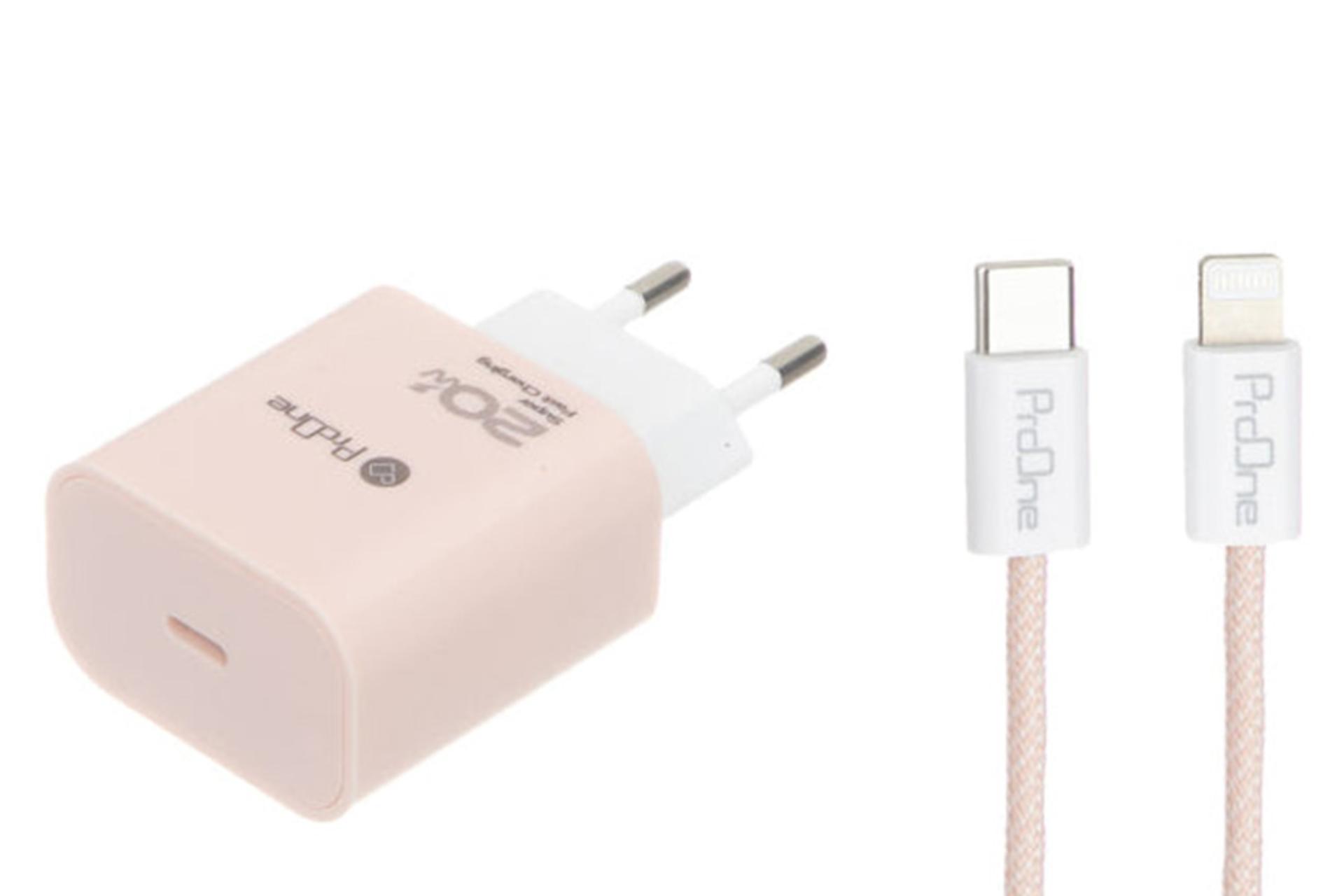 درگاه اتصال کابل شارژر پرو وان ProOne PWC540 With Lightning Cable