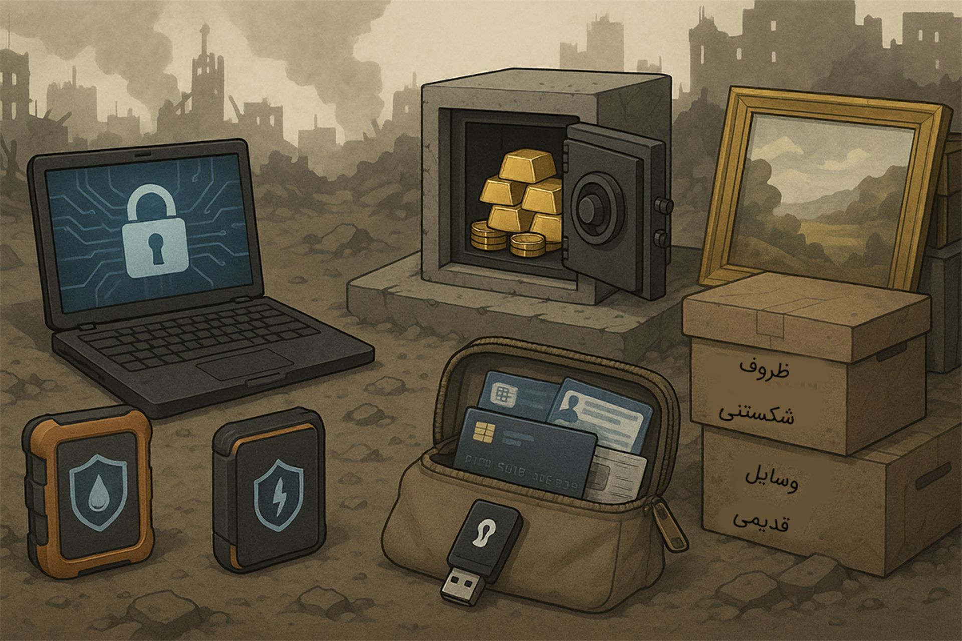 محافظت از وسایل باارزش در زمان بحران