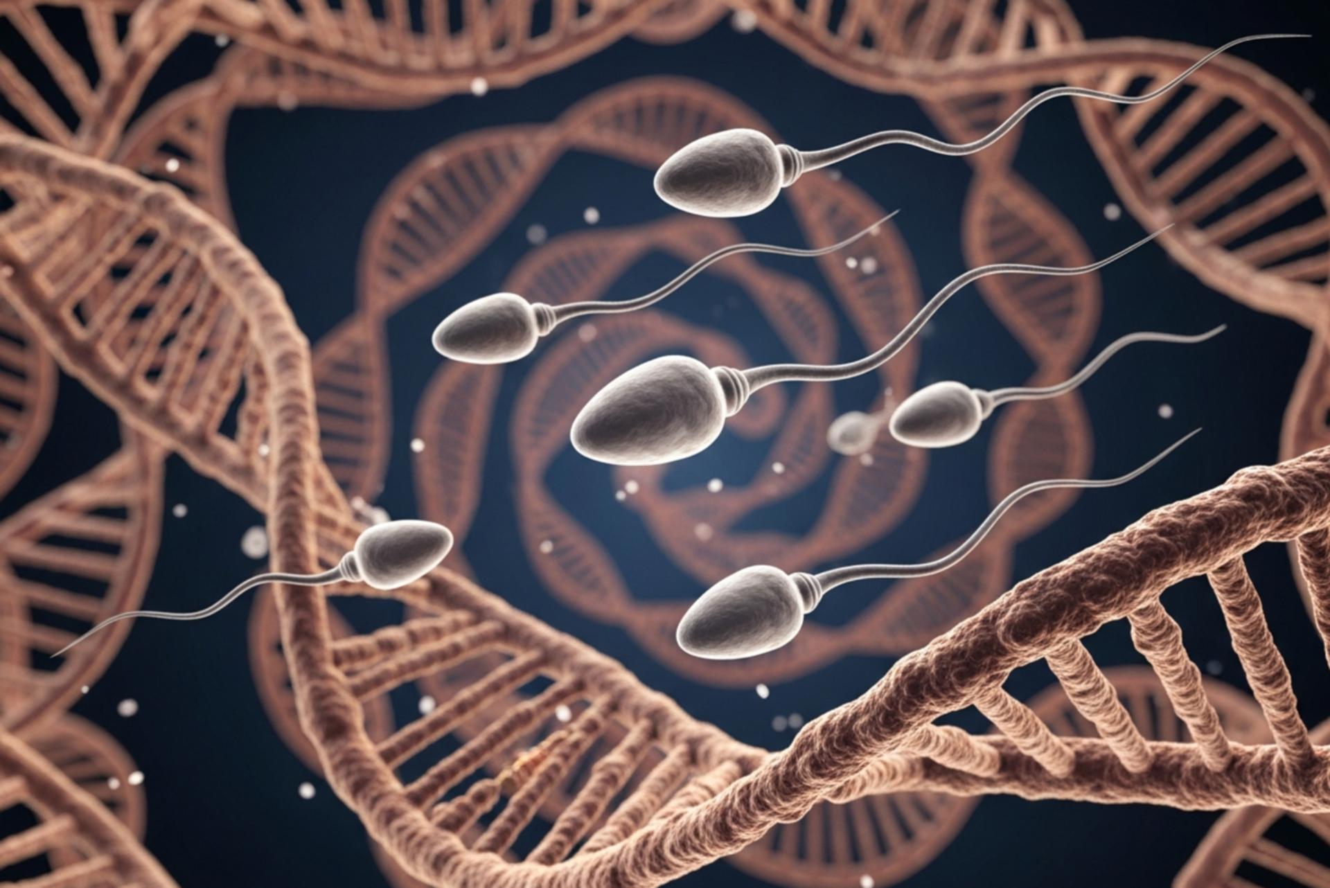 تصویر میکروسکوپی از ساختار پروتئینی دم اسپرم