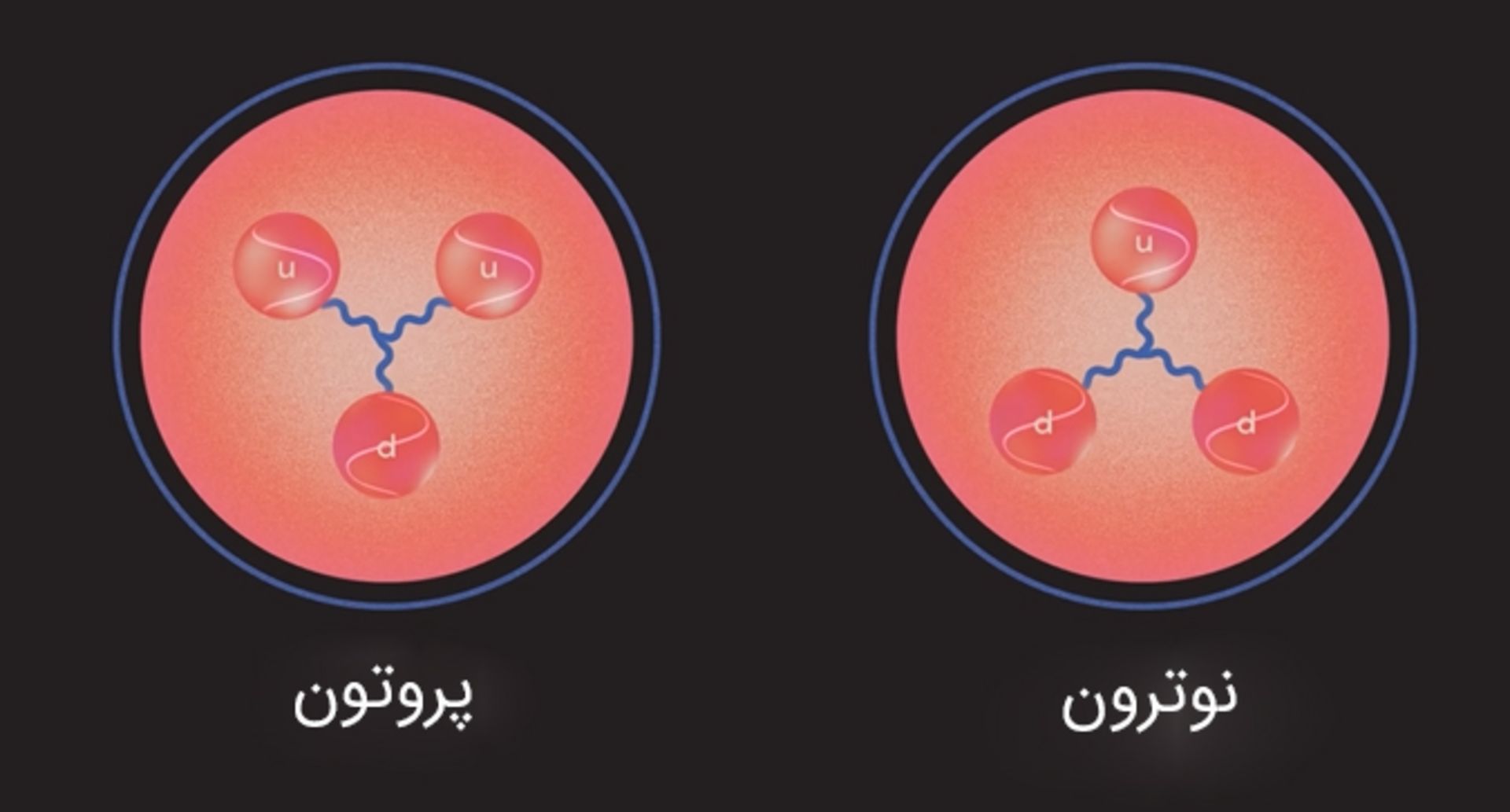 ساختار داخلی نوترون و پروتون