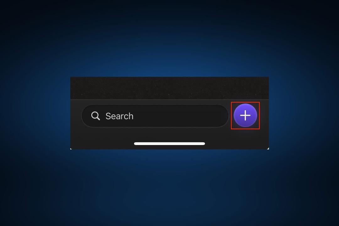گزینه‌ی اضافه کردن کد در برنامه Proton Authenticator