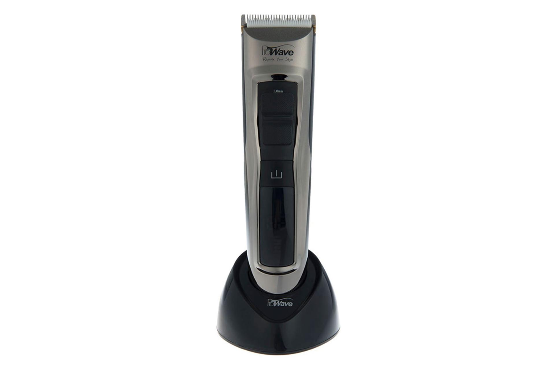 ماشین اصلاح و ریش تراش پروویو ProWave PW-1114 نمای جلو روی پایه