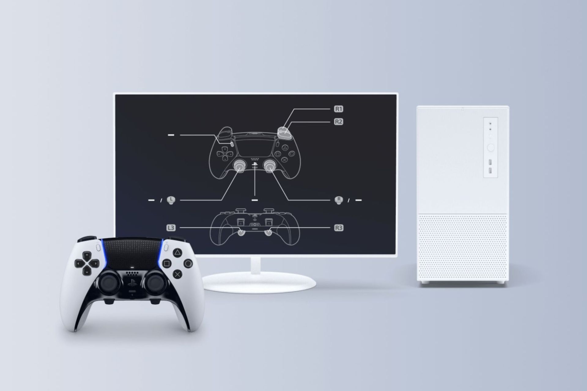 اپلیکیشن PlayStation Accessories سونی برای کامپیوتر و دسته DualSense Edge