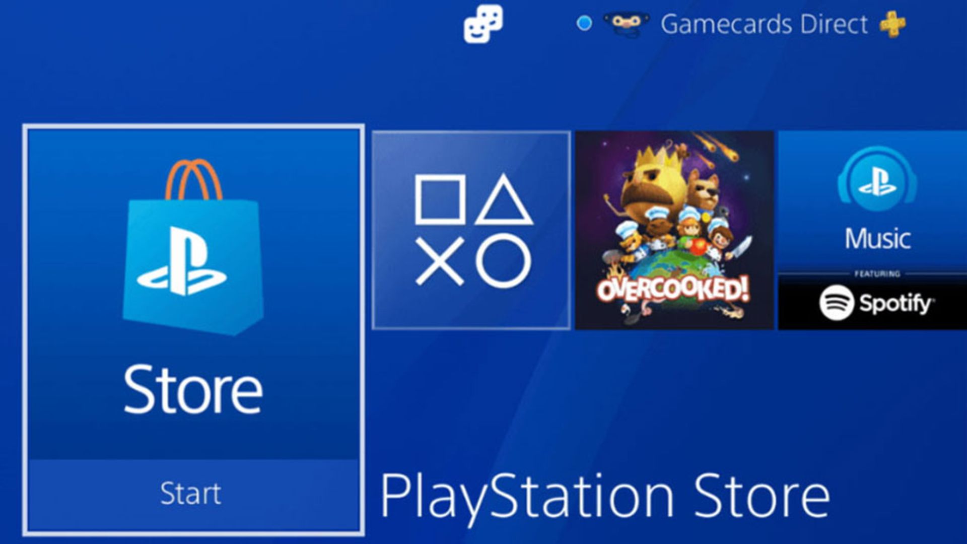 صفحه‌ی اصلی PS4
