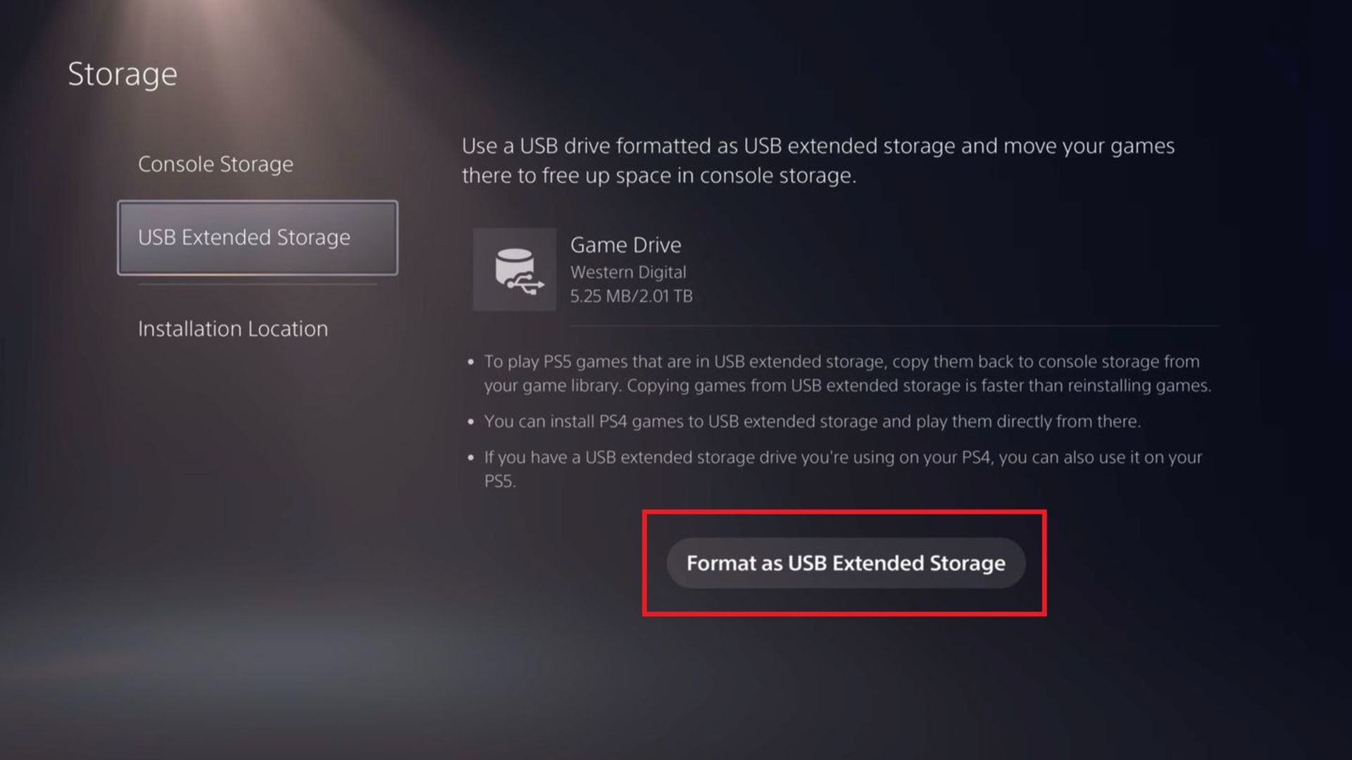 فرمت هارد در پلی استیشن ۵