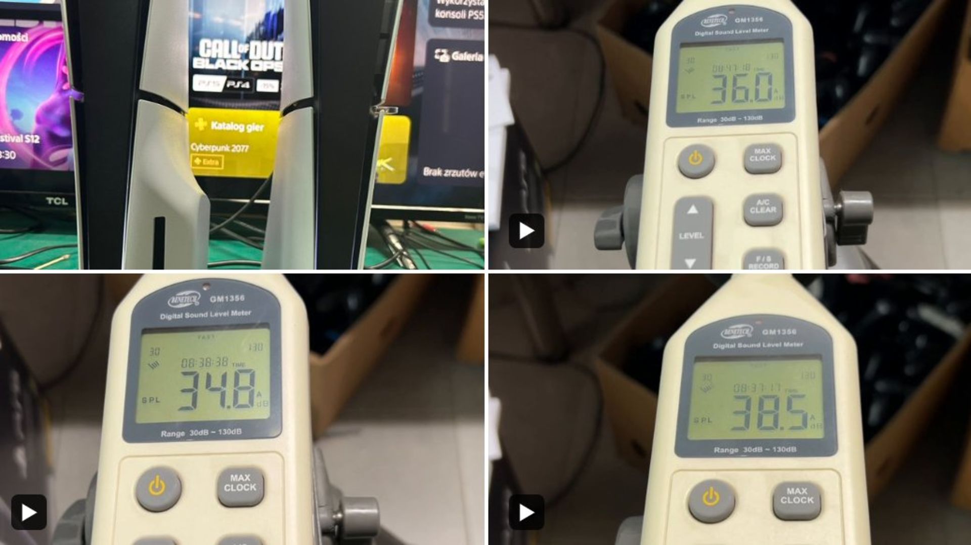 تست سطح صدای پلی استیشن ۵ اسلیم