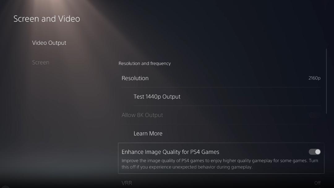 قابلیت  Enhance Image Quality for PS4 Games در کنسول PS5 Pro