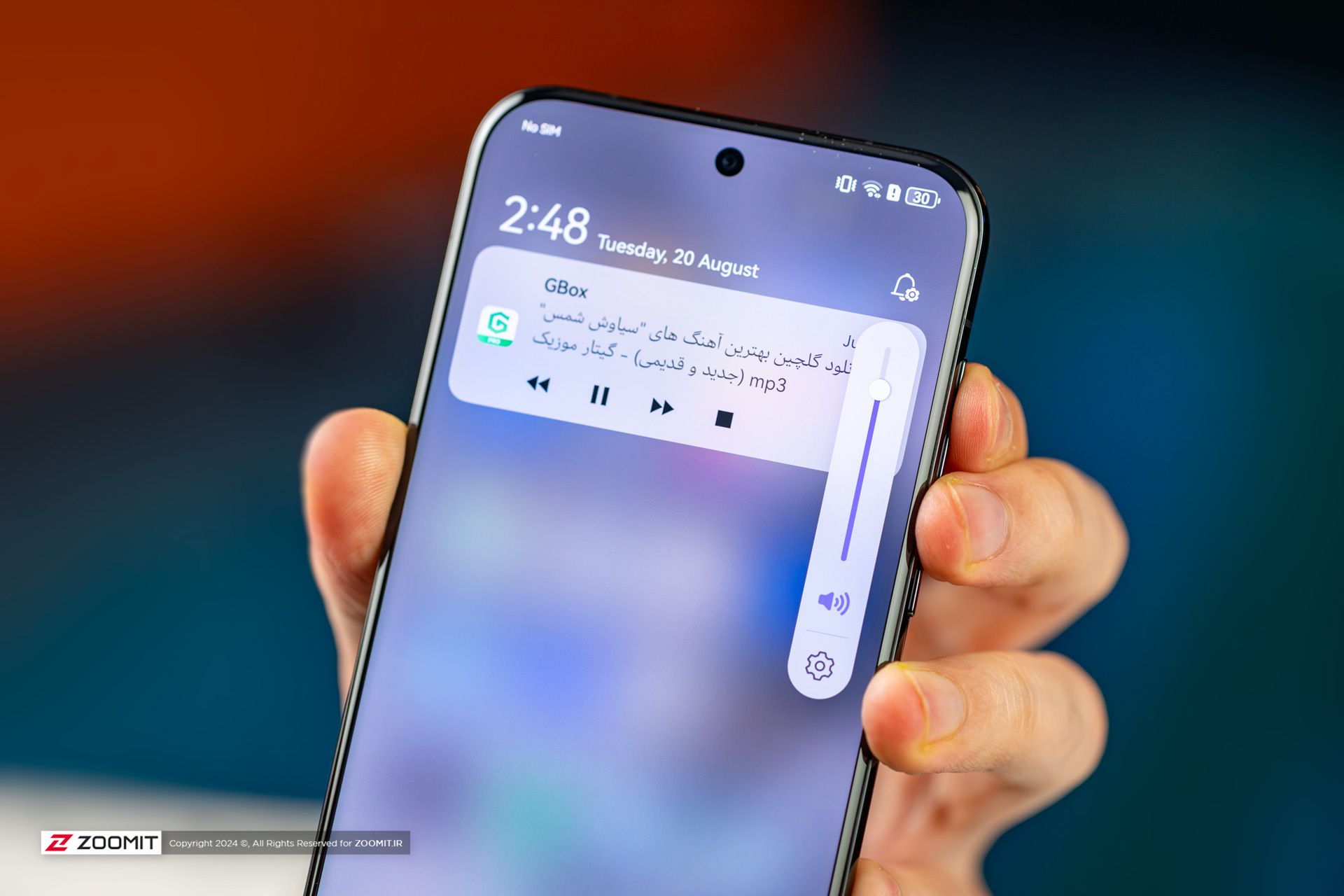 اسلایدر والیوم صدا در پیورا ۷۰ اولترا هواوی / Huawei Pura 70 Ultra