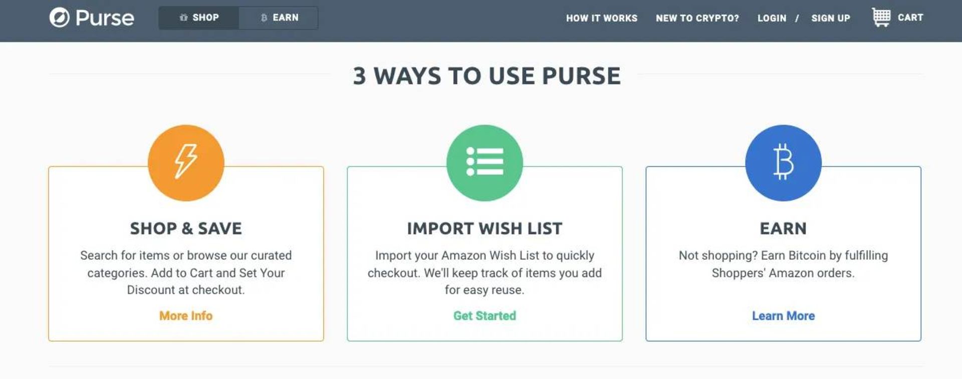 وب سایت Purse.io