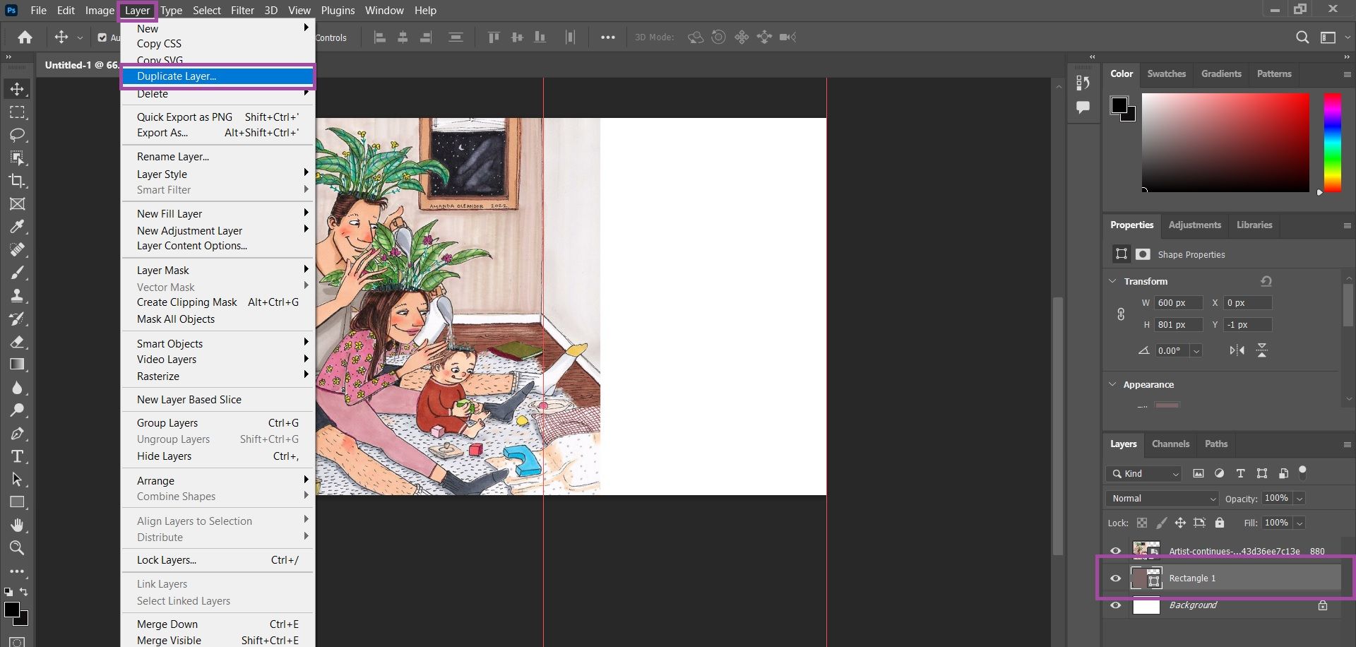 ترکیب دو عکس با فتوشاپ