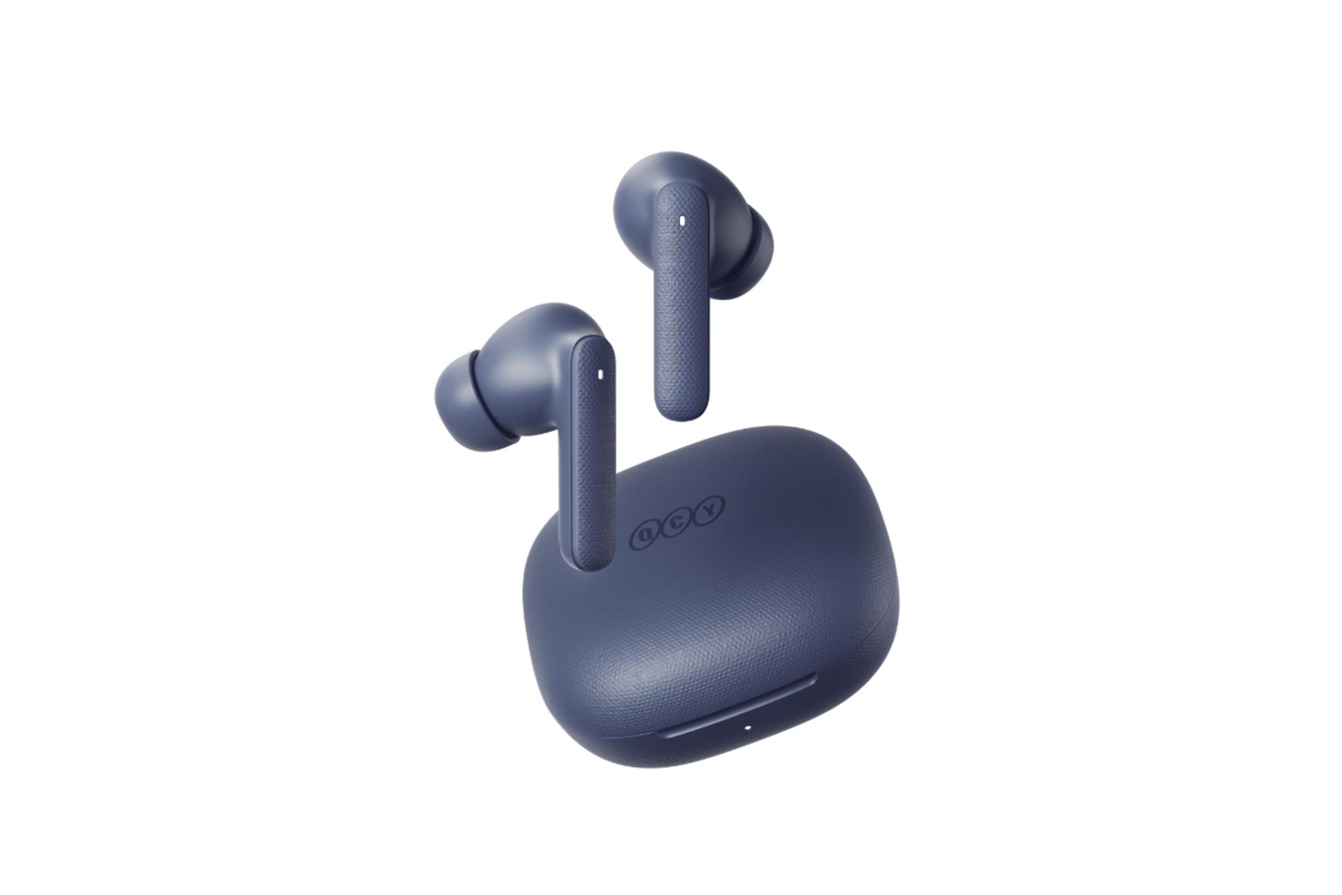 هدفون کیو سی وای Buds QT43 رنگ آبی