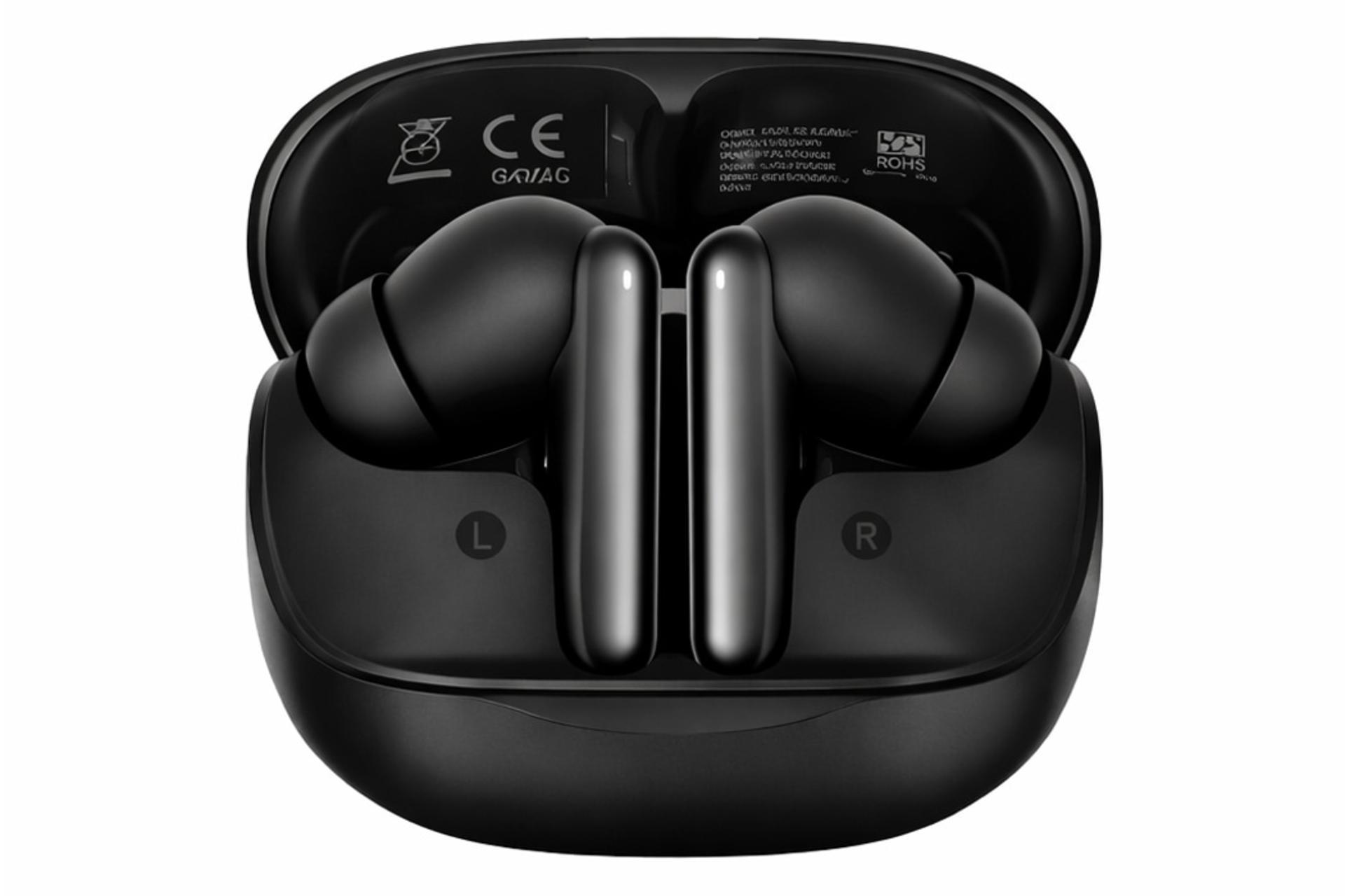 ایرباد بی سیم کیو سی وای QCY MeloBuds 2 N50 مشکی از نمای روبرو