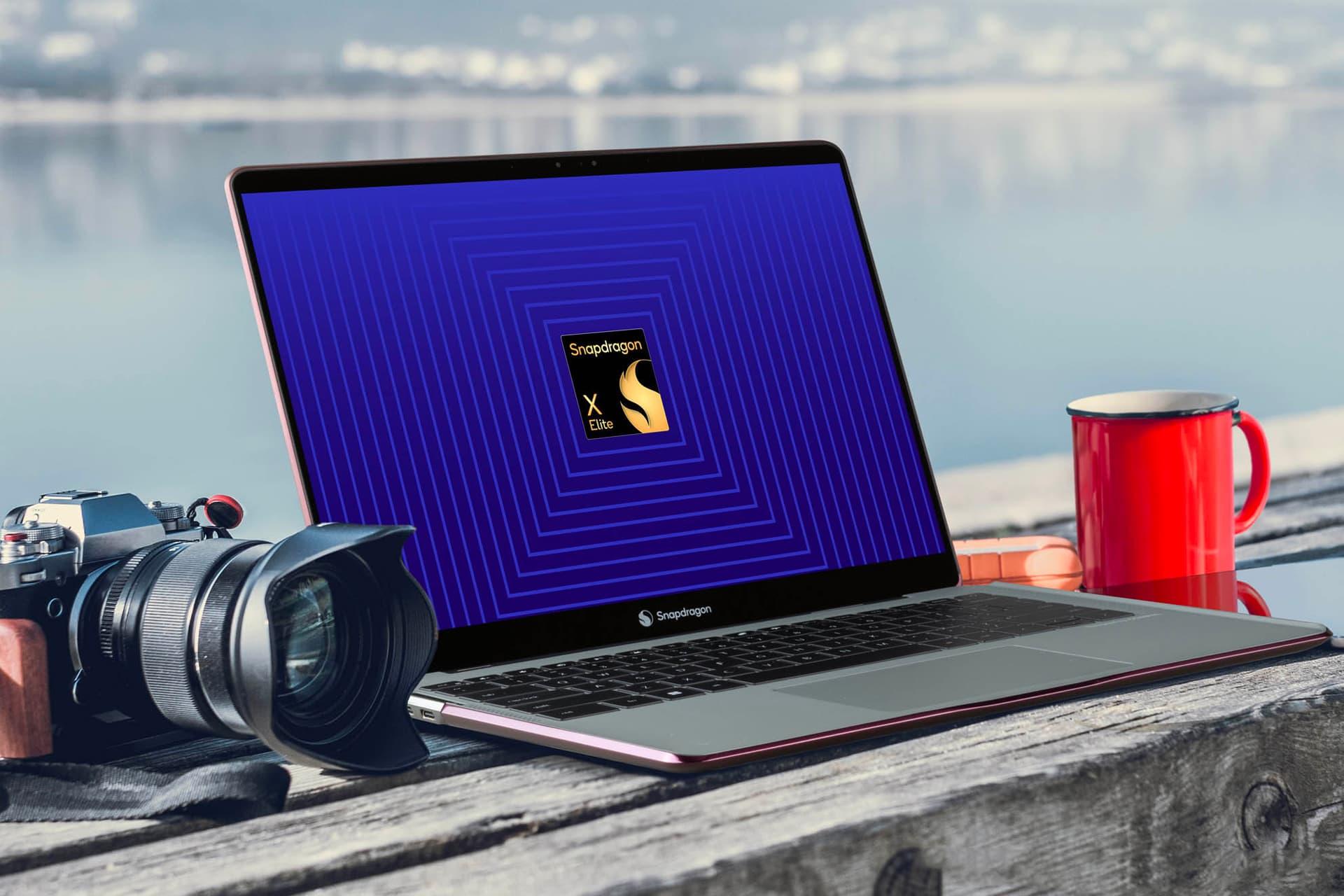 پردازنده اسنپدراگون ایکس الیت / Snapdragon X Elite روی نمایشگر لپ تاپ