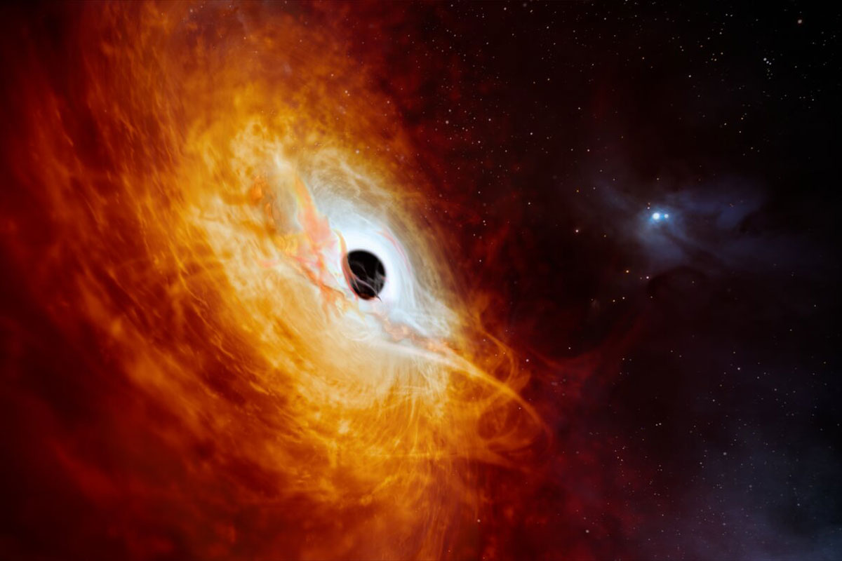 گرسنه‌ترین سیاه‌چاله‌ جهان روزانه یک خورشید را می‌بلعد