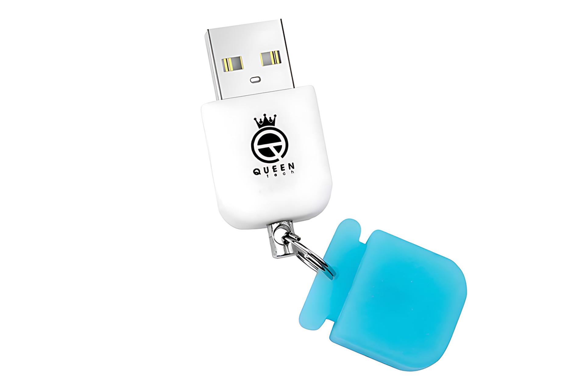 نمای کناری فلش مموری کوئین تک Queen Tech ROOT 64GB USB 2.0
