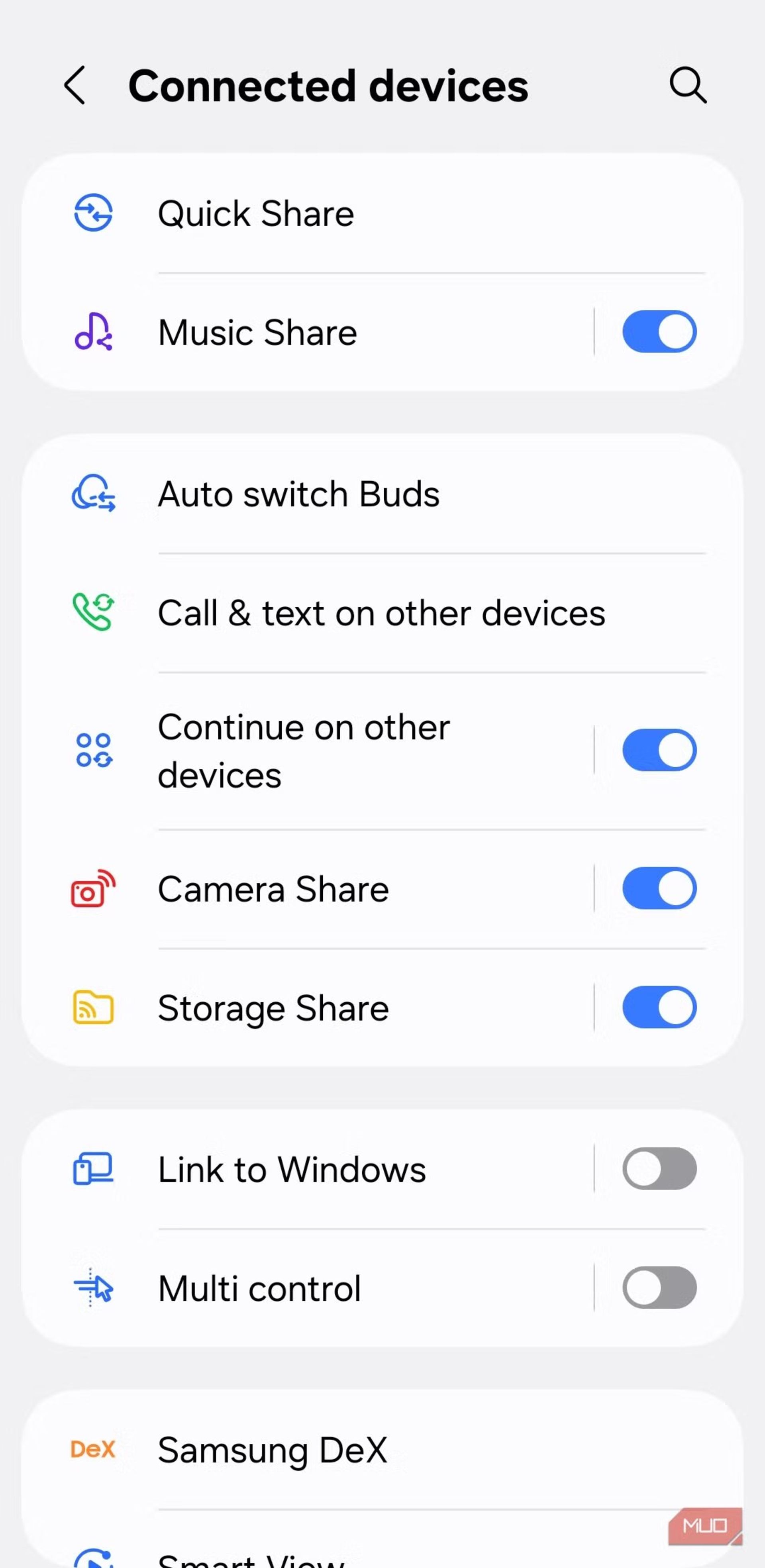 غیرفعال کردن قابلیت Quick Share