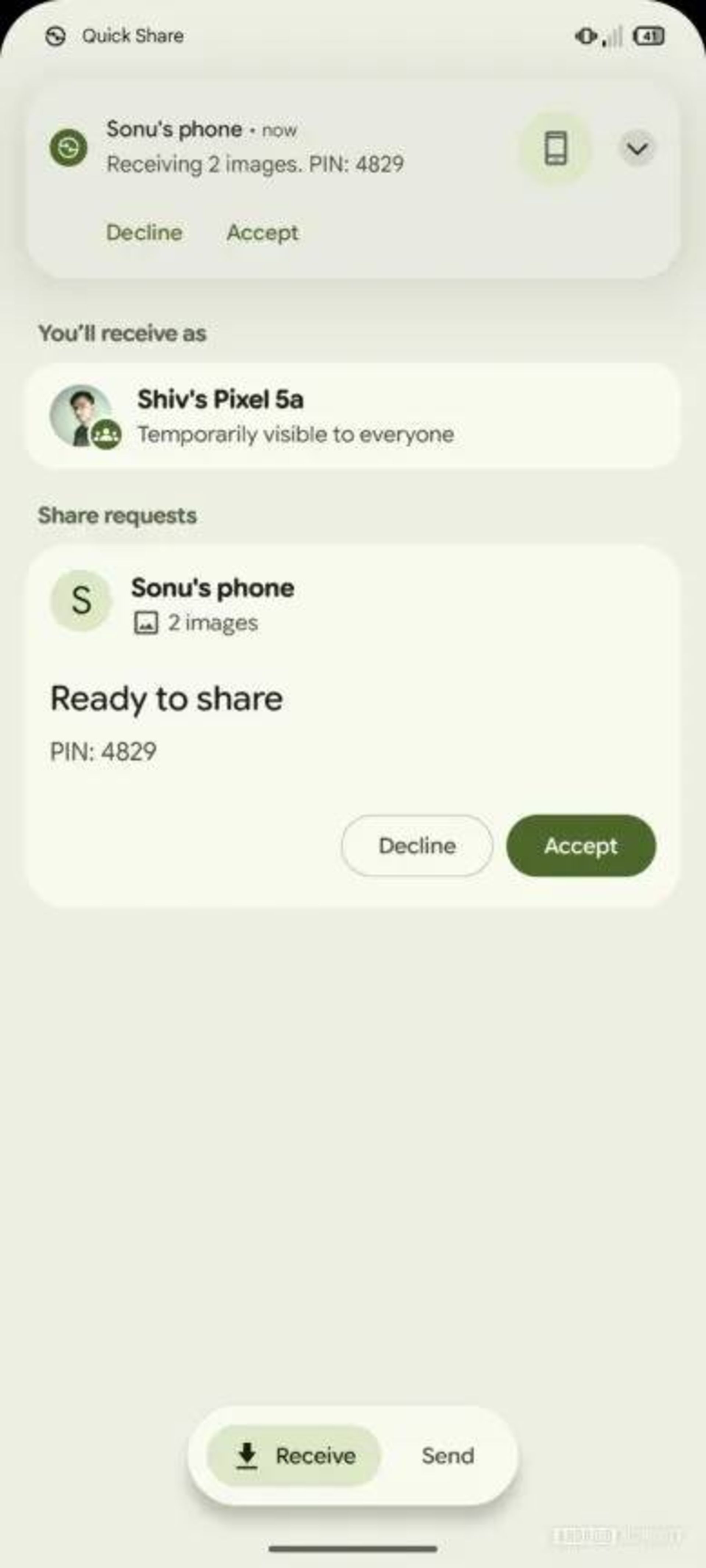 باز طراحی Quick Share اندروید