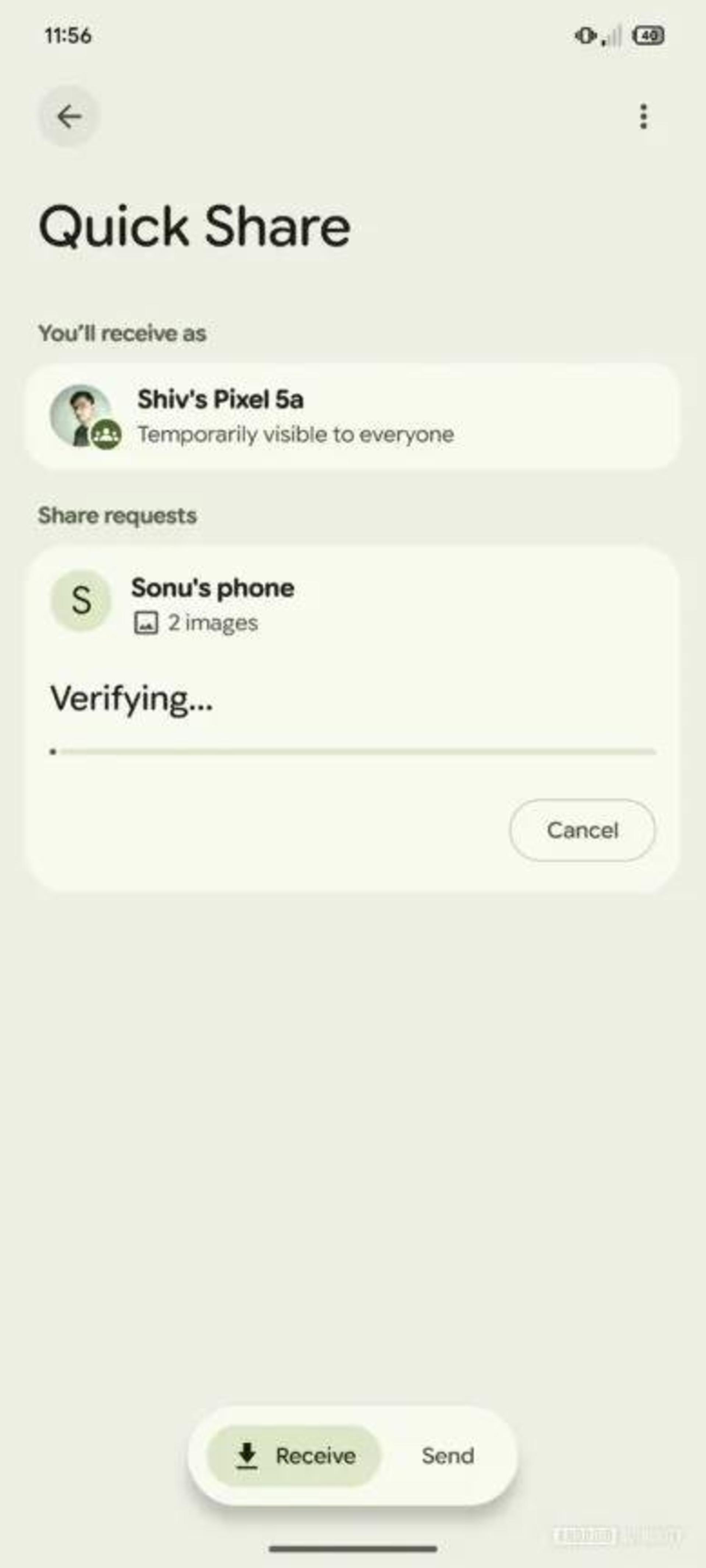 باز طراحی Quick Share اندروید