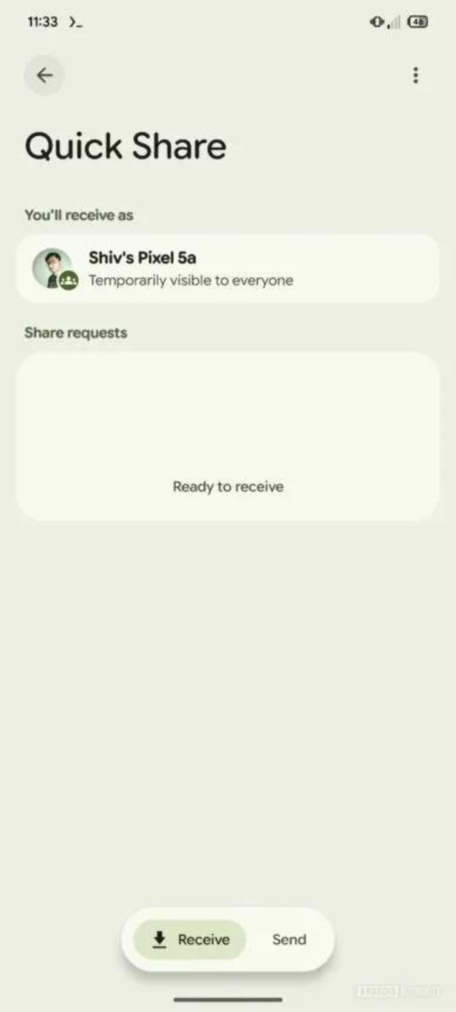 باز طراحی Quick Share اندروید