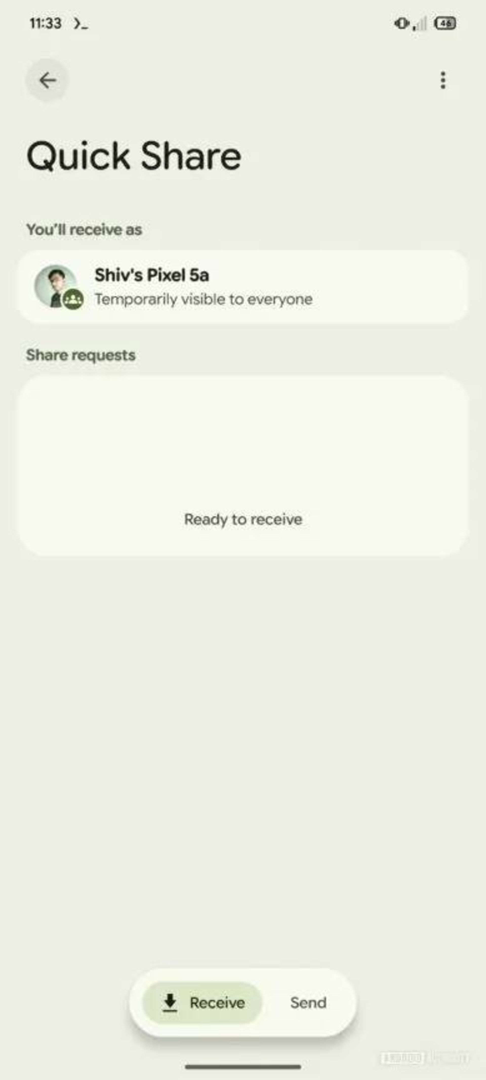 باز طراحی Quick Share اندروید